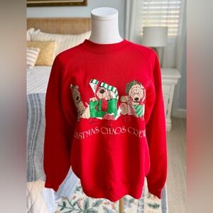 Vintage Puppy Christmas Sweatshirt